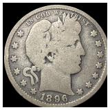 1896 Barber Silver Quarter NICELY CIRCULATED
