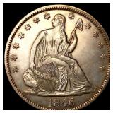 1846 Tall Date Seated Liberty Half Dollar