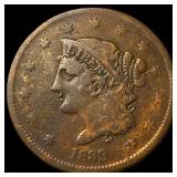 1839 Coronet Head Large Cent LIGHTLY CIRCULATED
