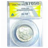 1926 Sesquicentennial Half Dollar ANACS AU58