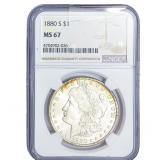 1880-S Morgan Silver Dollar NGC MS67