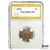 1903 Indian Head Cent PGA MS64 RED