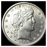 1900-S Silver Barber Quarter UNCIRCULATED