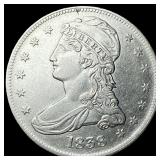 1838 Silver Half Dollar (Capped Bust) CLOSELY UNCI