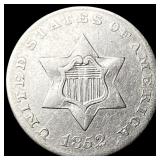 1852 Silver Three-Cent Piece CLOSELY UNCIRCULATED