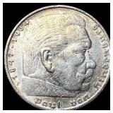 1935 Germany Silver 5 Mark