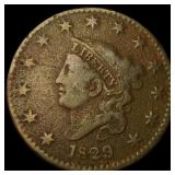 1829 Coronet Head Large Cent LIGHTLY CIRCULATED