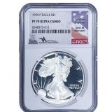 1994 Silver Eagle NGC PF70 Ultra Cameo