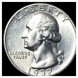 1937-D Silver Washington Quarter UNCIRCULATED