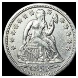 1853 Arrows Seated Liberty Dime CLOSELY UNCIRCULAT