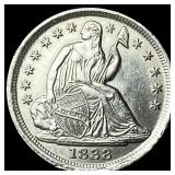 1838 Seated Liberty Half Dime CLOSELY UNCIRCULATED