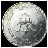 1938 Silver New Rochelle Half Dollar CHOICE BU