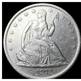 1872-S Silver Half Dollar CLOSELY UNCIRCULATED