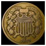 1871 Two-Cent Piece HIGH GRADE
