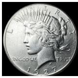 1927 Silver Peace Dollar CLOSELY UNCIRCULATED