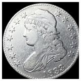 1833 Capped Bust Half Dollar LIGHTLY CIRCULATED