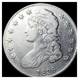 1836 Silver Capped Bust Half Dollar CLOSELY UNCIRC