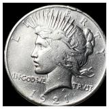 1921 Silver Peace Dollar NEARLY UNCIRCULATED