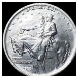 1925 Stone Mountain Silver Half Dollar CLOSELY UNC