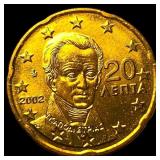 2002 Greece 20 Euro Cent