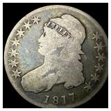 1817 Capped Bust Half Dollar NICELY CIRCULATED