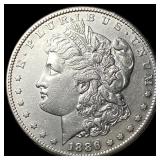 1886-S Silver Morgan Dollar CLOSELY UNCIRCULATED