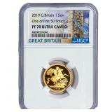2019 Great Britain .2354oz Gold 1 Sovereign NGC