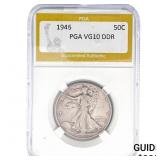 1946 Walking Liberty Half Dollar PGA VG10 DDR