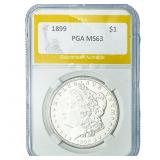 1899 Morgan Silver Dollar PGA MS63