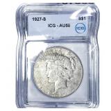 1927-S Silver Peace Dollar ICG AU50