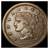 1856 Braided Hair Large Cent CHOICE AU