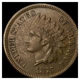 1875 Indian Head Cent CLOSELY UNCIRCULATED