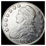 1830 Capped Bust Half Dollar CLOSELY UNCIRCULATED