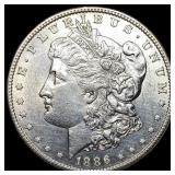 1886-S Silver Morgan Dollar CLOSELY UNCIRCULATED