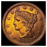 1853 Braided Hair Large Cent CLOSELY UNCIRCULATED