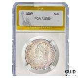 1809 Capped Bust Half Dollar PGA AU58+