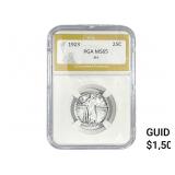 1923 Standing Liberty Quarter PGA MS65 FH