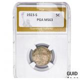 1923-S Buffalo Nickel PGA MS63