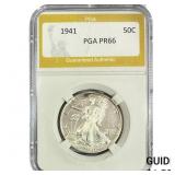 1941 Walking Liberty Half Dollar PGA PR66