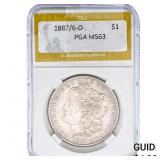 1887/6-O Morgan Silver Dollar PGA MS63