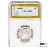 1938-S Washington Silver Quarter PGA MS67