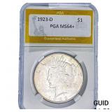 1923-D Morgan Silver Dollar PGA MS64+