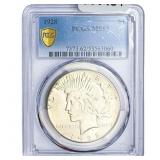 1928 Silver Peace Dollar PCGS MS62