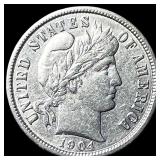 1904 Barber Dime CLOSELY UNCIRCULATED