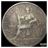 1921 French Indo-China .7813oz Silver Piastre
