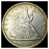1867-S Silver Half Dollar CLOSELY UNCIRCULATED