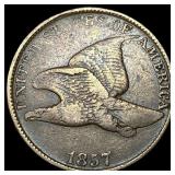 1857 Flying Eagle Cent ABOUT UNCIRCULATED