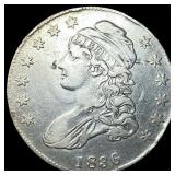 1836 Capped Bust Half Dollar NEARLY UNCIRCULATED