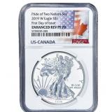 2019-W Silver Eagle NGC PF70 Enhanced Rev