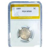 1889 Liberty Victory Nickel PGA MS66
